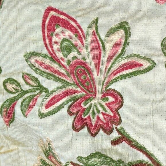 2 Biltmore FESTIVAL Standard Pillow Shams Floral Tapestry Twisted Cord Scalloped - Picture 6 of 10